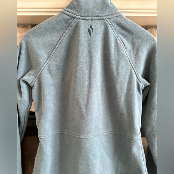 Sketchers Ladies Teal Athletic Zip Up FLEECE Jacket Front pockets Size S - Picture 5 of 10